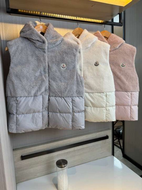 Moncler1021 몽클레어 패딩 조끼 여성 회색/핑크/화이트 