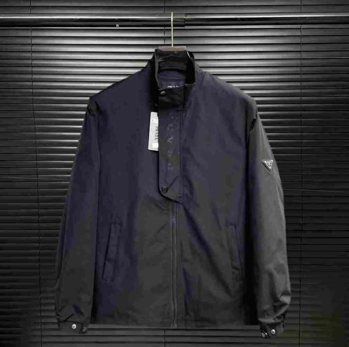 PRADA2010 프라다 하이넥 자켓 남성 블랙 