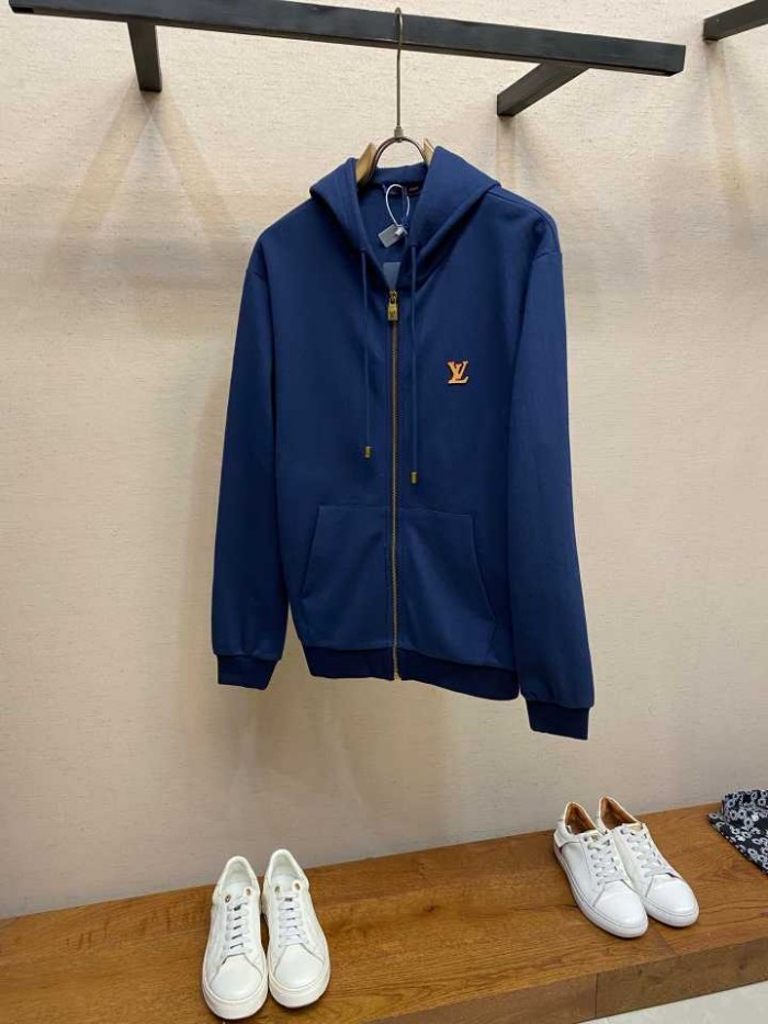 LOUIS VUITTON2003 루이비통 지퍼집업 후드 맨투맨  네이비