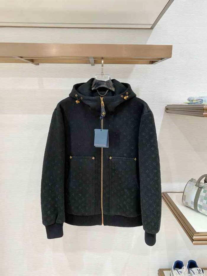 LOUIS VUITTON2015 루이비통 테리 후드 자켓  블랙