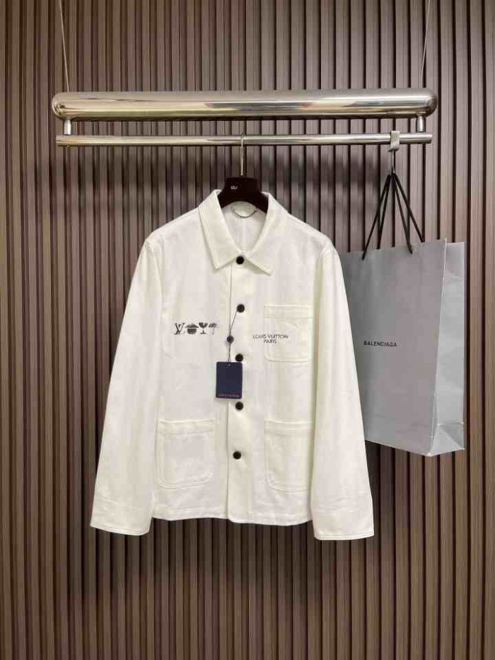 LOUIS VUITTON2010 루이비통 캔버스 데님 자켓  화이트