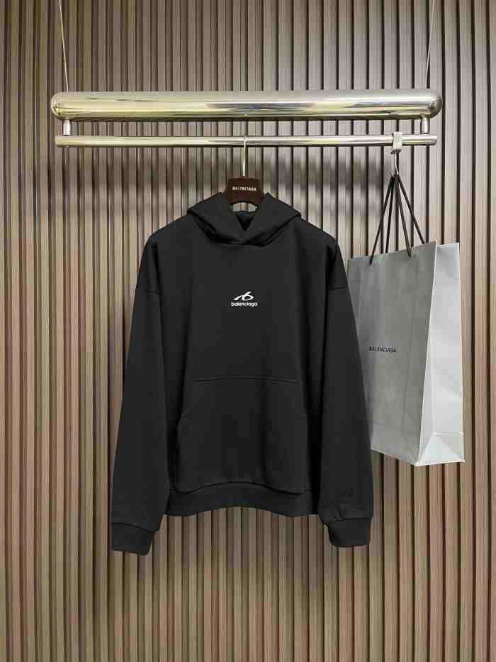 BALENCIAGA2001 발렌시아가 프린트 맨투맨  블랙