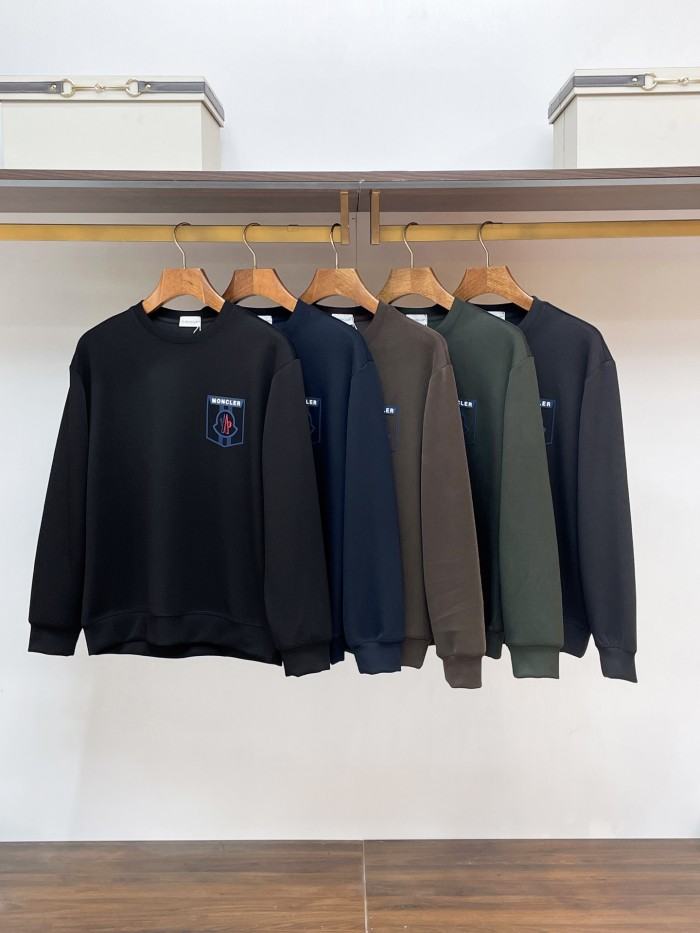 MONCLER2005 몽클레어 라운드넥 맨투맨  블랙/네이비/다크그레이/브라운/그린