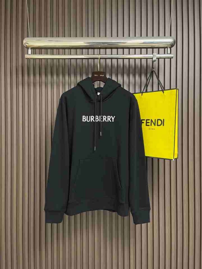 BURBERRY2003 버버리 후드 맨투맨  블랙 
